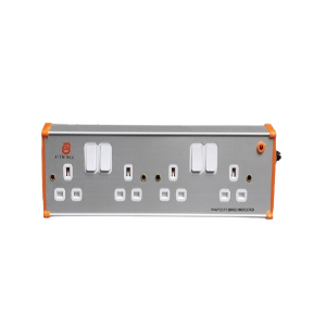 AE 4 way surge protector square